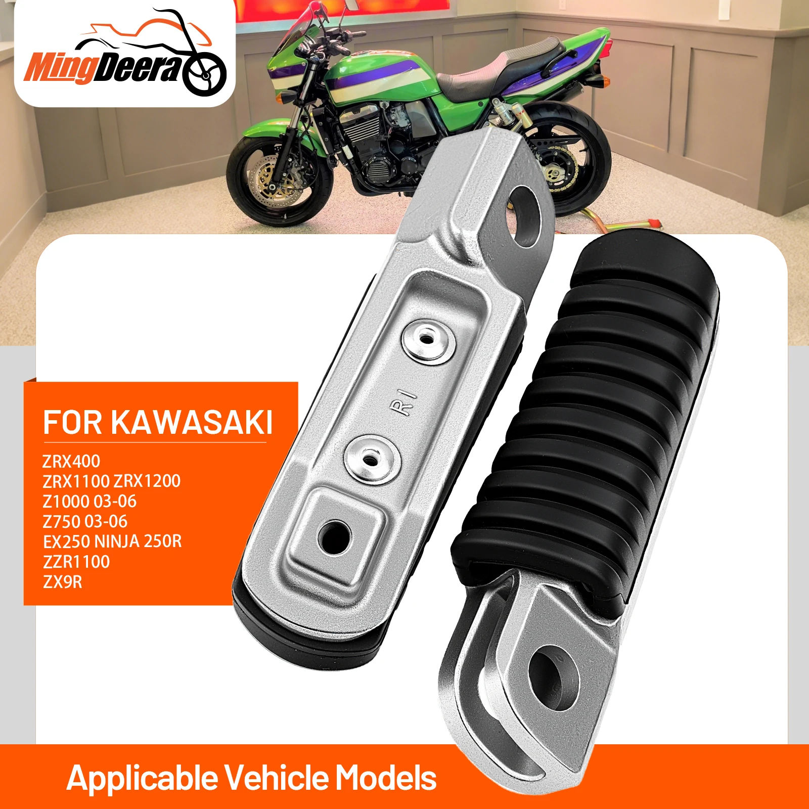 Motorcycle Front Foot rests Foot pegs For KAWASAKI ZRX400 ZRX1100 ZRX1200 Z1000 Z750 ZZR1100 ZX9R Motorcycle Footrests
Motorcycle Front Foot rests Foot pegs For KAWASAKI ZRX400 ZRX1100 ZRX1200 Z1000 Z750 ZZR1100 ZX9R Motorcycle Footrests