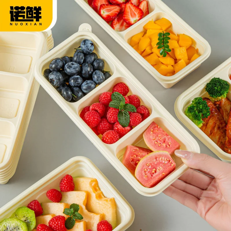 Custom Disposable Lunch Box Corn Starch Double Compartment Japanese Style Long Strip Three Compartment Takeout Box
Custom Disposable Lunch Box Corn Starch Double Compartment Japanese Style Long Strip Three Compartment Takeout Box