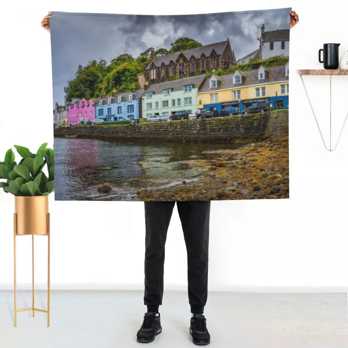 Portree Harbour, Isle of Skye Throw Blanket Wrinkle Resistant Lightweight Blanket
Portree Harbour, Isle of Skye Throw Blanket Wrinkle Resistant Lightweight Blanket