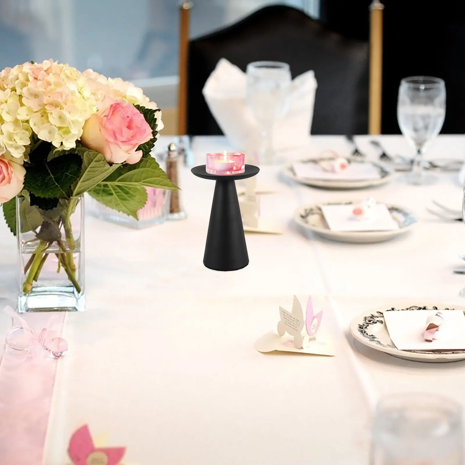 Black Iron Taper Holder Modern Decorative Stand for Wedding Dining Party Elegant Table Centerpiece Wedding Holder
Black Iron Taper Holder Modern Decorative Stand for Wedding Dining Party Elegant Table Centerpiece Wedding Holder