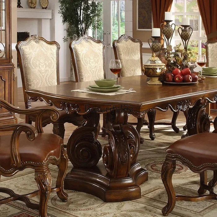 retro solid wood dining table rectangular small apartment American simple high-end customizable
retro solid wood dining table rectangular small apartment American simple high-end customizable