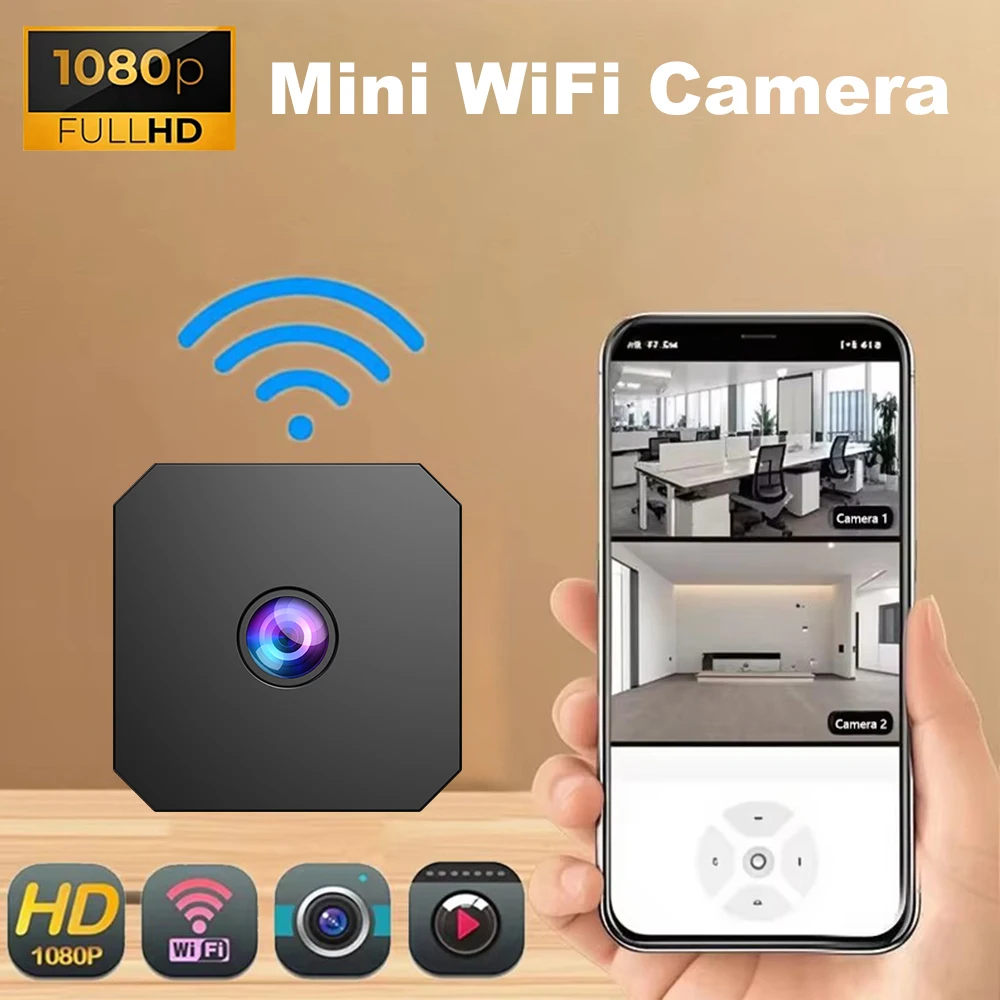 1080P Беспроводная мини-камера Wi-Fi, видеорегистратор, удаленный монитор, обнаружение движения, умный дом, охранное наблюдение, маленькая видеокамера
1080P Беспроводная мини-камера Wi-Fi, видеорегистратор, удаленный монитор, обнаружение движения, умный дом, охранное наблюдение, маленькая видеокамера