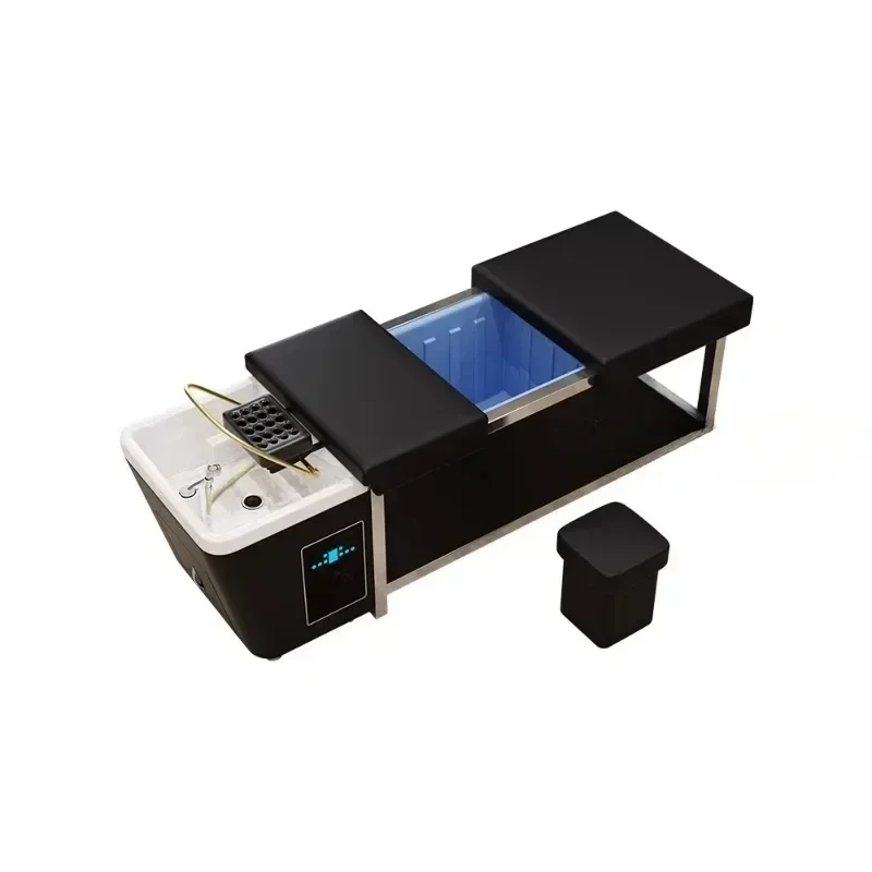 Топ-вырез Резервуар для воды Кровать для мытья волос Роскошная фумигация Портативный стилист Голова Спа Шампунь Стул Салон Lettino Massaggio Furni
Топ-вырез Резервуар для воды Кровать для мытья волос Роскошная фумигация Портативный стилист Голова Спа Шампунь Стул Салон Lettino Massaggio Furni