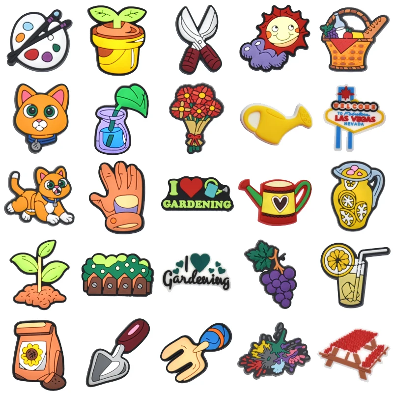 Gardening Shoe Charms for Crocs Sandals Kids Clogs Pins Boy Girls Badges Men Jeans Women Decorations Buckle Shoes Accessories
Gardening Shoe Charms for Crocs Sandals Kids Clogs Pins Boy Girls Badges Men Jeans Women Decorations Buckle Shoes Accessories