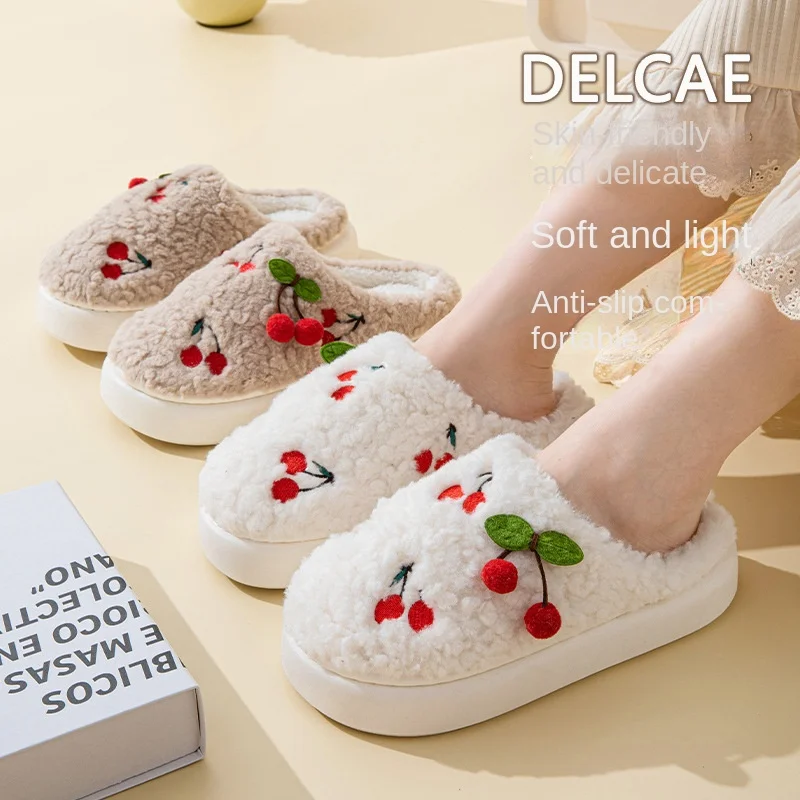 Cute Fruit Women Slippers Winter Indoor Warm Soft Sole Breathable Comfort Anti-slip Bedroom Causal Flat Cotton Shoes
Cute Fruit Women Slippers Winter Indoor Warm Soft Sole Breathable Comfort Anti-slip Bedroom Causal Flat Cotton Shoes