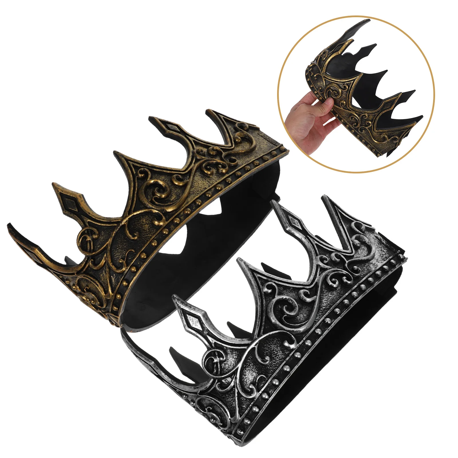 Golden Crown Medieval King PU Light Party Decoration Halloween Cosplay Wedding Prom Accessories Adjustable Band Hair Tool
Golden Crown Medieval King PU Light Party Decoration Halloween Cosplay Wedding Prom Accessories Adjustable Band Hair Tool