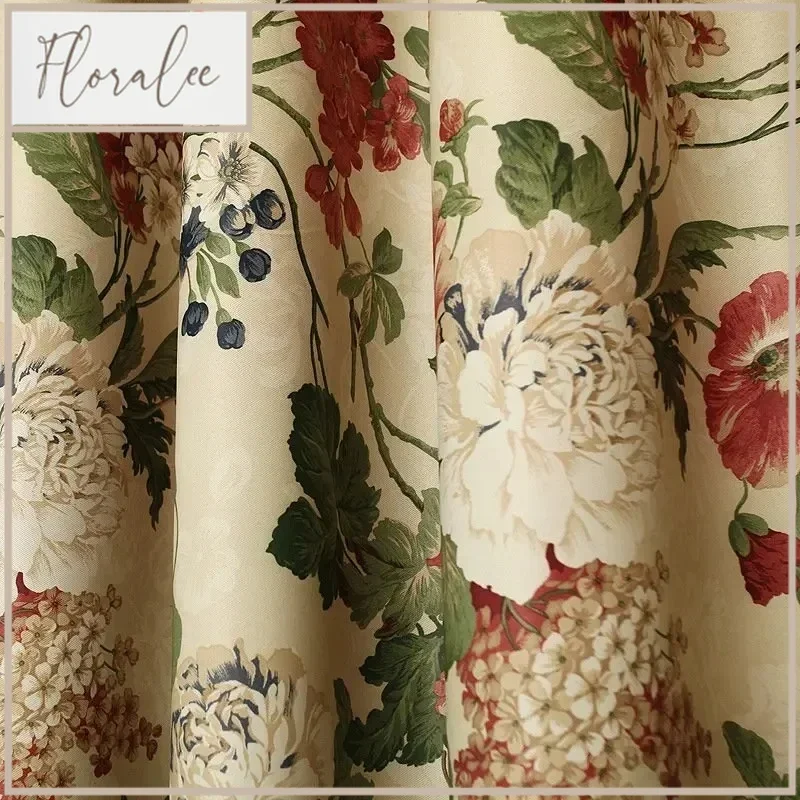 European American Country Style Curtains For Living Room Bedroom Dining Balcony Luxury Garden Printed Window Drape Custom Size
European American Country Style Curtains For Living Room Bedroom Dining Balcony Luxury Garden Printed Window Drape Custom Size