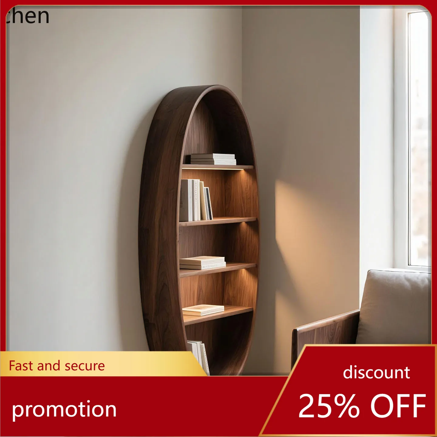 ZML Black Walnut Bookshelf Modern Minimalist Display Rack Living Room Solid Wood Decorative Rack 
ZML Black Walnut Bookshelf Modern Minimalist Display Rack Living Room Solid Wood Decorative Rack