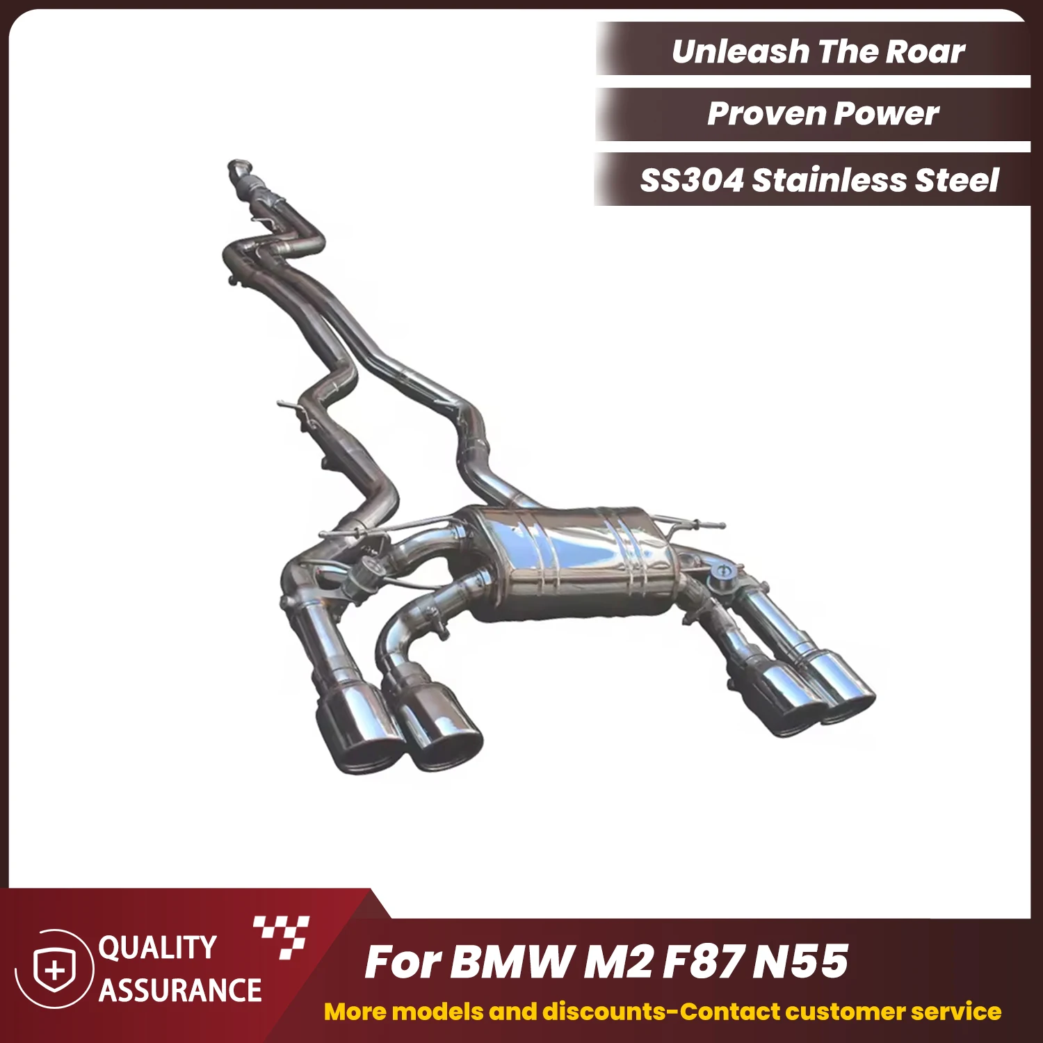 Performance Sport Sound Valve Control ECCF SUS304 Catback Exhaust for BMW M2 F87 N55
Performance Sport Sound Valve Control ECCF SUS304 Catback Exhaust for BMW M2 F87 N55