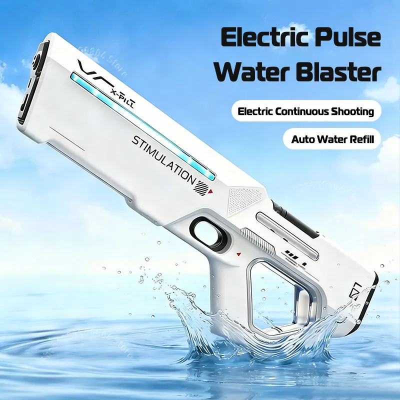New Electric Pulse Water Gun Auto Water Refill Continuous Shooting LED Light Modular Battery Kids Summer Outdoor Water Toy Gift
New Electric Pulse Water Gun Auto Water Refill Continuous Shooting LED Light Modular Battery Kids Summer Outdoor Water Toy Gift