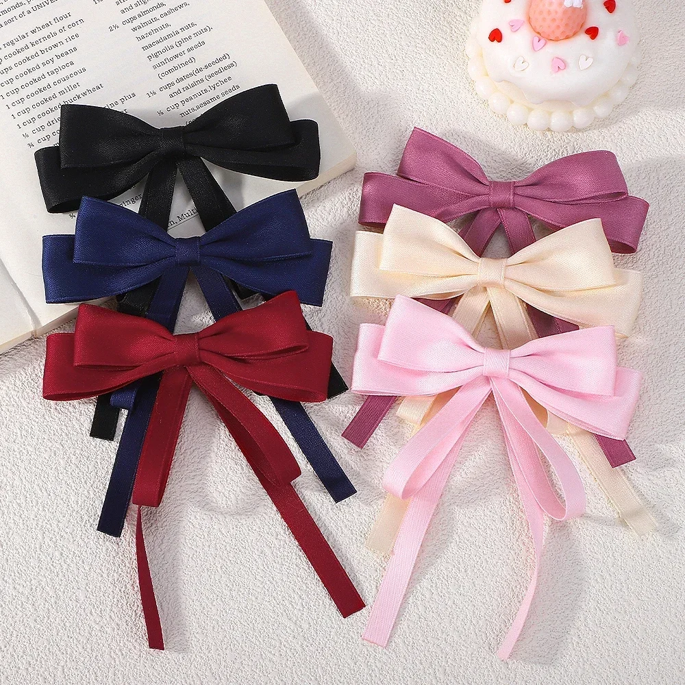 Fashion Solid Ribbons Bows Barrettes Hair Clips Hairpins For Women Girls Lady Party Headwear Ponytail Hair Accessories
Fashion Solid Ribbons Bows Barrettes Hair Clips Hairpins For Women Girls Lady Party Headwear Ponytail Hair Accessories