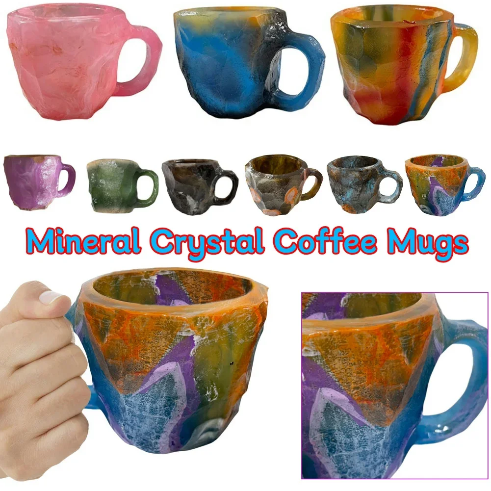 Imitation Mineral Crystal Coffee Mugs Colorful Fake Crystal Mug Exquisite Elegant Imitation Mineral Cup for Milk Coffee Tea
Imitation Mineral Crystal Coffee Mugs Colorful Fake Crystal Mug Exquisite Elegant Imitation Mineral Cup for Milk Coffee Tea