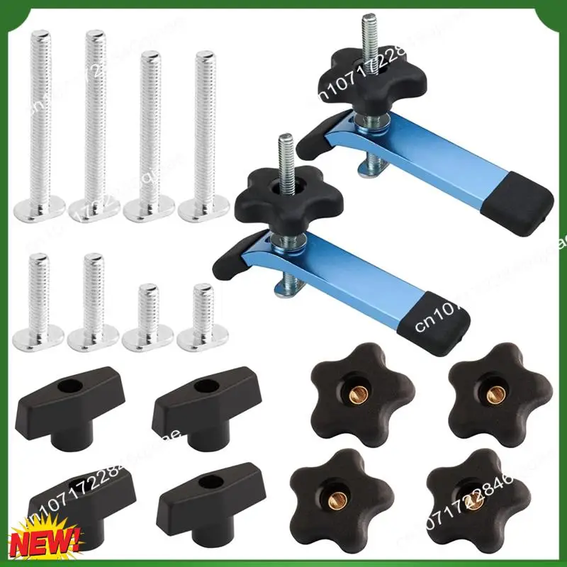 A48I 72250 T-Track Hold Down Clamp,5-1/2 Inch X 1-1/8 Inch,2 Pack,And T Track Knob Kit Accessories For Woodworking Jigs
A48I 72250 T-Track Hold Down Clamp,5-1/2 Inch X 1-1/8 Inch,2 Pack,And T Track Knob Kit Accessories For Woodworking Jigs