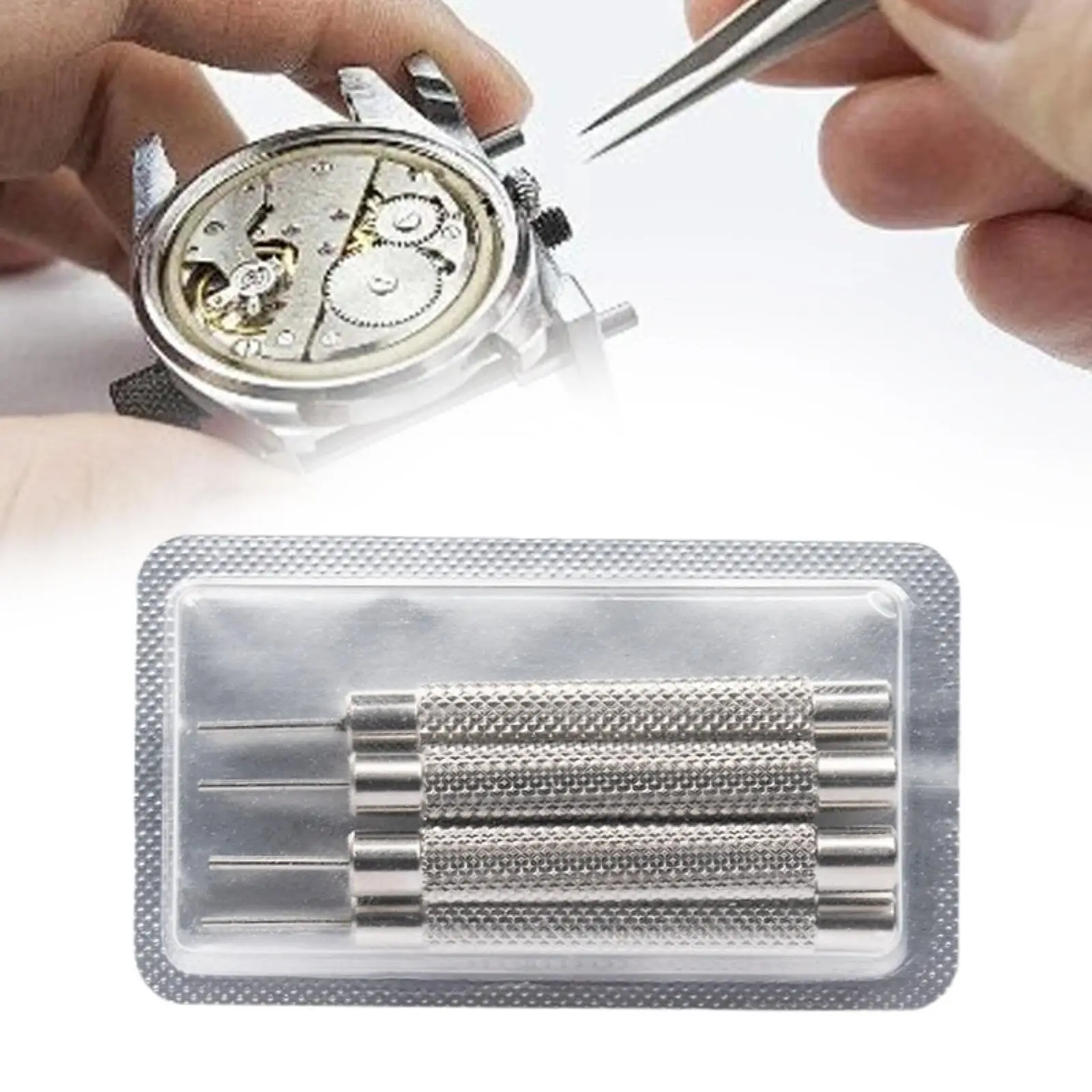 4x Watch Band Pin Punches 0.7/0.8/0.9/1.0mm Band Replacement Stainless Steel Strap Link Pin Remover Removal Tools Repair Tools
4x Watch Band Pin Punches 0.7/0.8/0.9/1.0mm Band Replacement Stainless Steel Strap Link Pin Remover Removal Tools Repair Tools