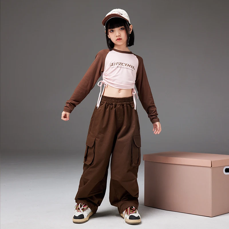 Girls Hip Hop Crop Tops Brown Pant Clothes Sets Kids Children Streetwear Sport Sweatshirt Outfit Teen Jazz Street Dance Costumes
Girls Hip Hop Crop Tops Brown Pant Clothes Sets Kids Children Streetwear Sport Sweatshirt Outfit Teen Jazz Street Dance Costumes