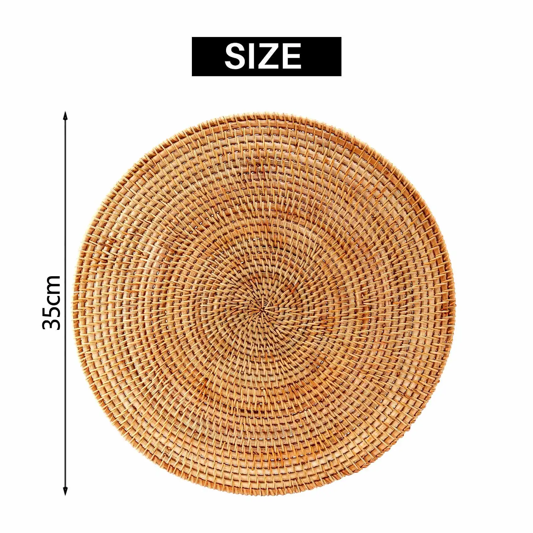 AA50-Rattan Woven Placemats,Round Table Mats,Non Slip Heat Resistant Place Mat,Wicker Placemat,Trivets For Hot Dishes Round
AA50-Rattan Woven Placemats,Round Table Mats,Non Slip Heat Resistant Place Mat,Wicker Placemat,Trivets For Hot Dishes Round