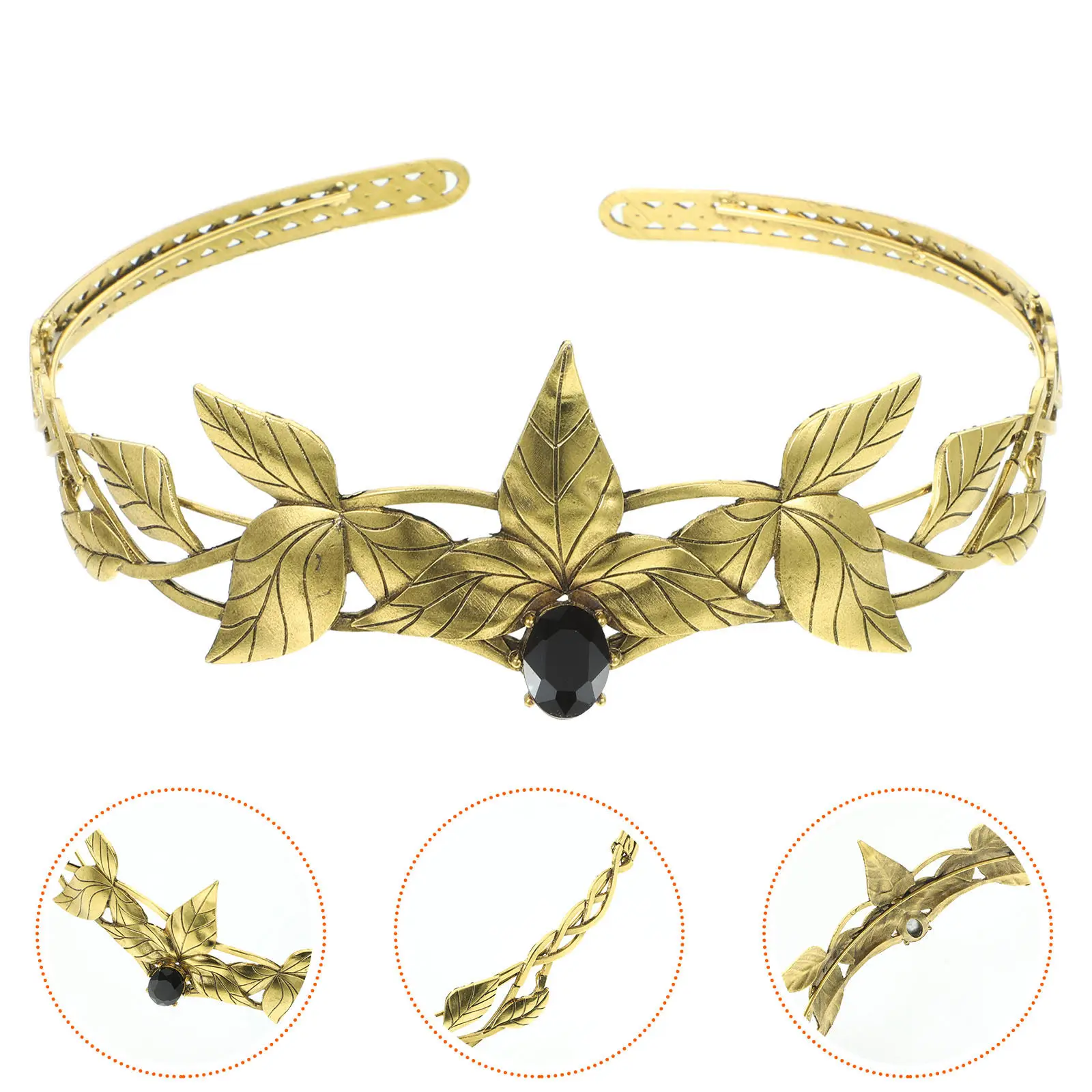 Delicate Bridal Headband with Simulated Leaves Crystal Hair Accessory for Wedding Prom Birthday Party Fairy Crown Women
Delicate Bridal Headband with Simulated Leaves Crystal Hair Accessory for Wedding Prom Birthday Party Fairy Crown Women