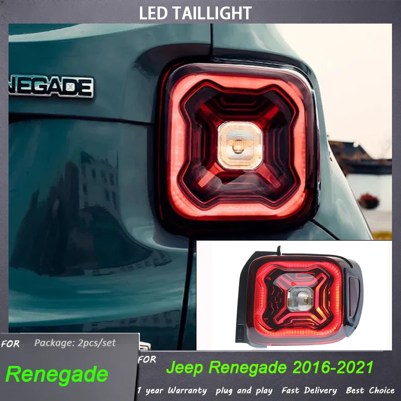 LED TailLight for Jeep Renegade LED Tail Light 2015-2021 Renegade Rear Stop Lamp Brake Signal DRL Reverse Automotive Accessories
LED TailLight for Jeep Renegade LED Tail Light 2015-2021 Renegade Rear Stop Lamp Brake Signal DRL Reverse Automotive Accessories