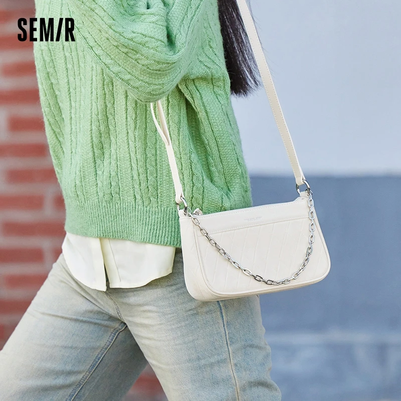 Сумка Semir под подмышку для женщин, новинка 2024, модная текстурированная сумка через плечо, нишевая сумка-багет, простая сумка через плечо
Сумка Semir под подмышку для женщин, новинка 2024, модная текстурированная сумка через плечо, нишевая сумка-багет, простая сумка через плечо