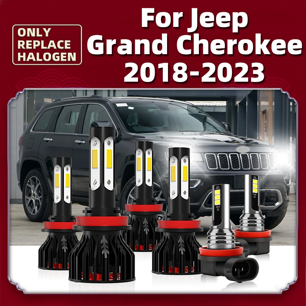 LED Headlights 6000K 360 Degree Bulbs Turbo Lamps with Fan Cooling 12V For Jeep Grand Cherokee 2018 - 2023 2022 2021 2020 2019
LED Headlights 6000K 360 Degree Bulbs Turbo Lamps with Fan Cooling 12V For Jeep Grand Cherokee 2018 - 2023 2022 2021 2020 2019