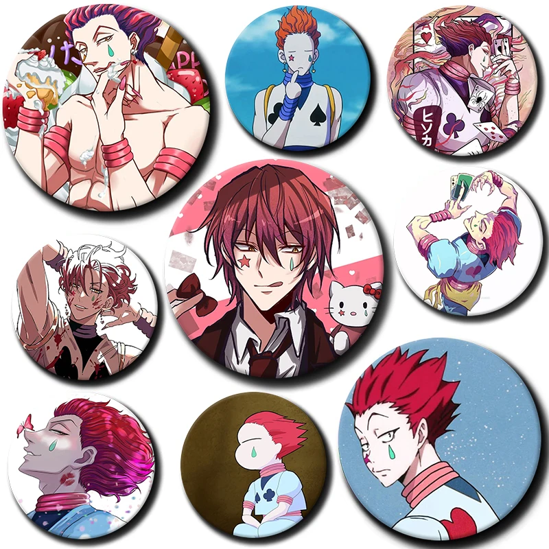 58mm Cartoon Character Hisoka Button Pin Anime role Hisoka Brooch Creative Badge for Backpack Clothes Decoration Gift
58mm Cartoon Character Hisoka Button Pin Anime role Hisoka Brooch Creative Badge for Backpack Clothes Decoration Gift