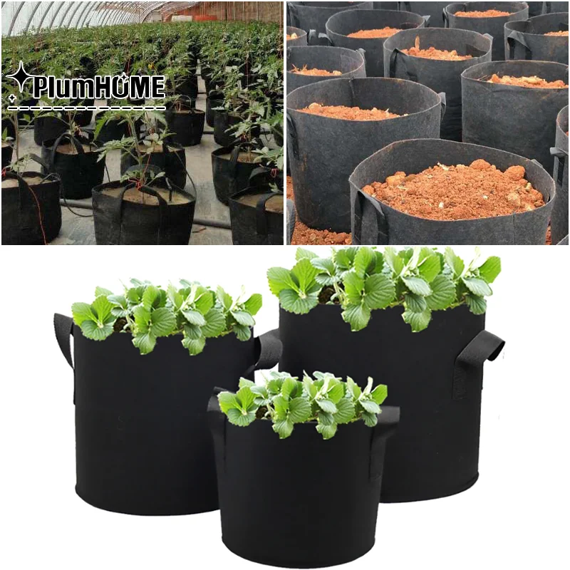 1PCS Black Felt Planter Bag Garden Planter Pot Round Flower Vegetable Planter Bag Garden Balcony Planter Container
1PCS Black Felt Planter Bag Garden Planter Pot Round Flower Vegetable Planter Bag Garden Balcony Planter Container