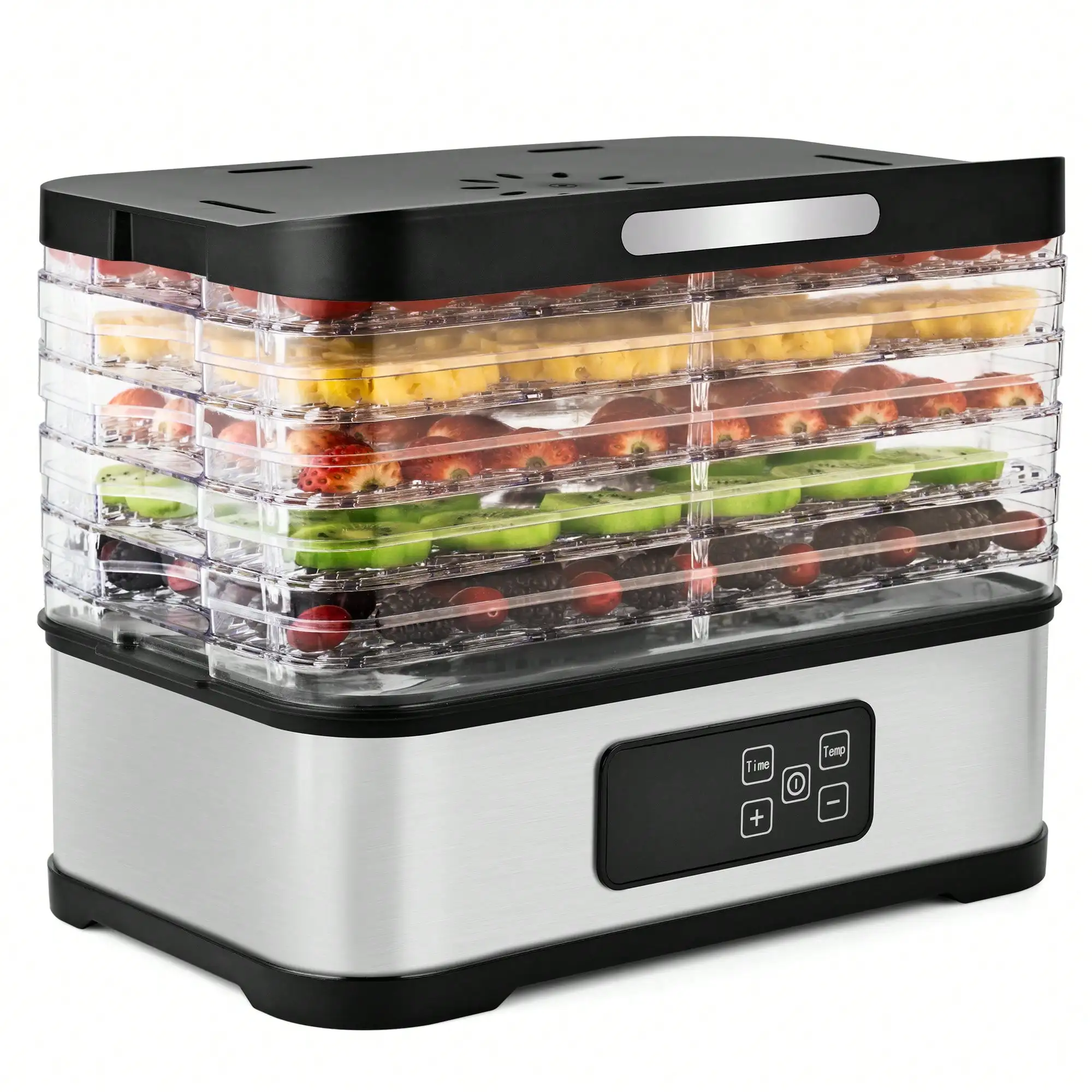 Food Dehydrator Food Dryer 95-158°F Five-Layer Space Placement Dishwasher For Drying Fruits, Meats, And Vegetables
Food Dehydrator Food Dryer 95-158°F Five-Layer Space Placement Dishwasher For Drying Fruits, Meats, And Vegetables