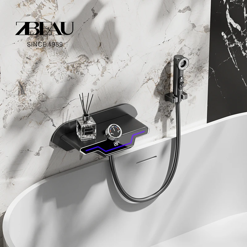 Copper atmosphere lamp, bathtub basin, concealed faucet with storage rack, household bathroom shower basin faucet
Copper atmosphere lamp, bathtub basin, concealed faucet with storage rack, household bathroom shower basin faucet