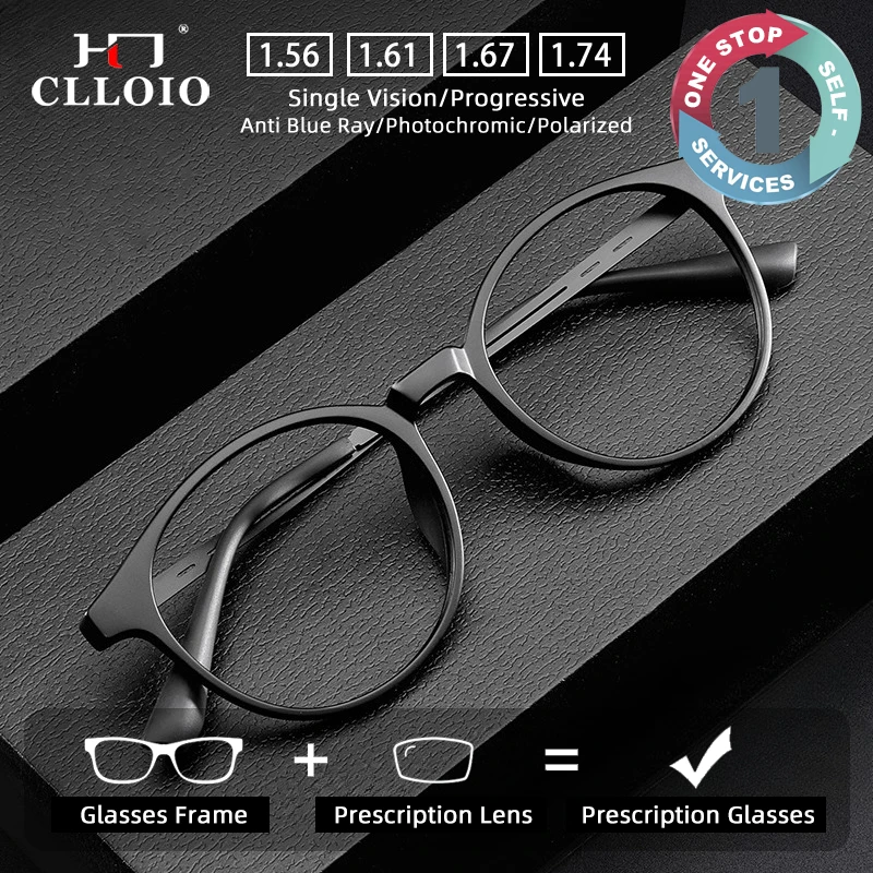 CLLOIO Ultra Light Circular Frame Anti Blue Light Reading Glasses Neutral Titanium Leg Optical Progressive Prescription Glasses
CLLOIO Ultra Light Circular Frame Anti Blue Light Reading Glasses Neutral Titanium Leg Optical Progressive Prescription Glasses