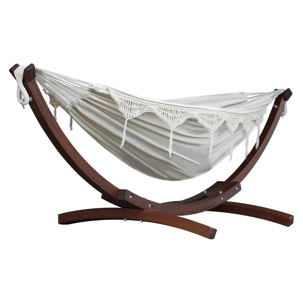Double Cotton Hammock with Solid Pine Arc Stand 450 lb Capacity, Durable FSC Wood Frame, Includes Hardware amp User Guide 450 l
Double Cotton Hammock with Solid Pine Arc Stand 450 lb Capacity, Durable FSC Wood Frame, Includes Hardware amp User Guide 450 l