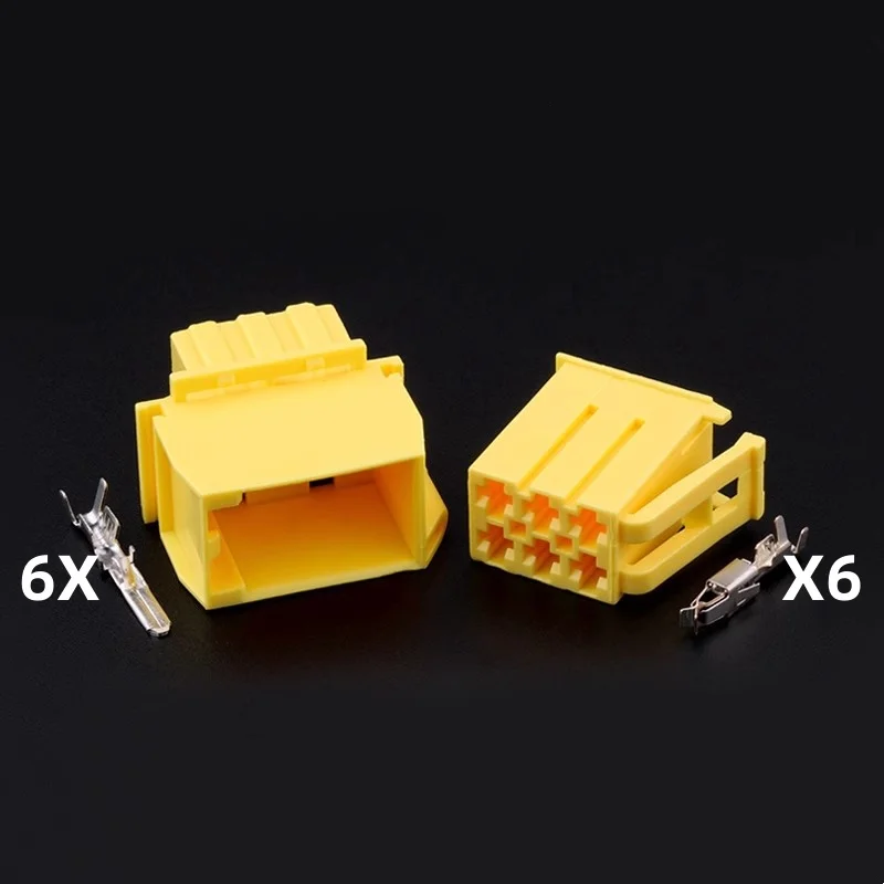 1/5/10/20 Sets 6 Pin Automotive Plug Yellow Red Male Female Wiring Connector DJ70610A-2.8-11 DJ70610A-2.8-21 With Terminal
1/5/10/20 Sets 6 Pin Automotive Plug Yellow Red Male Female Wiring Connector DJ70610A-2.8-11 DJ70610A-2.8-21 With Terminal