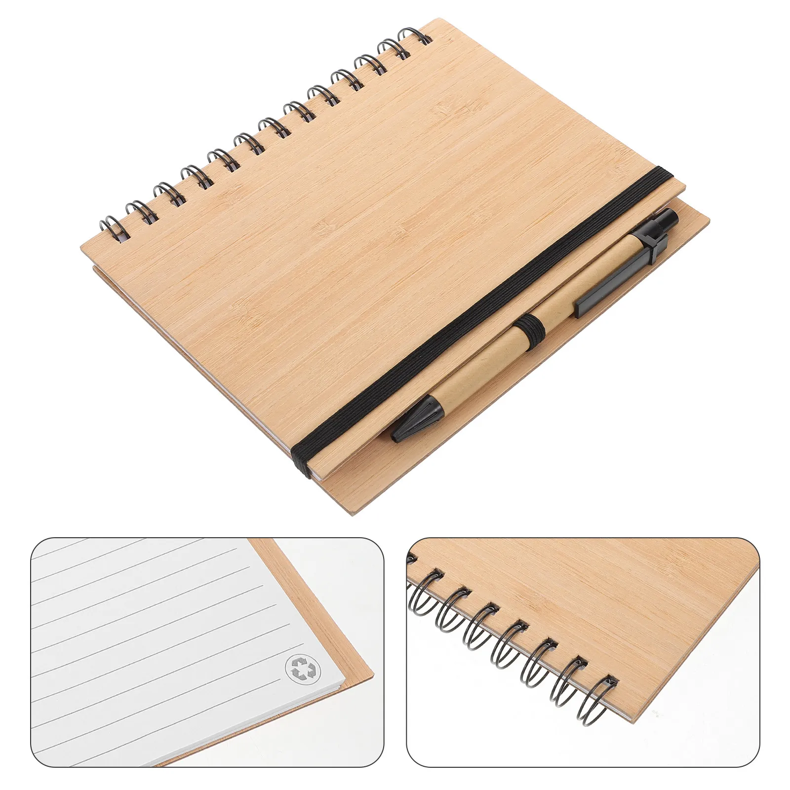 1 Set Bamboo Notebook Bamboo Cover Spiral Binding Portable Note Taking Writing Journal School Office Memo Pad Notepad
1 Set Bamboo Notebook Bamboo Cover Spiral Binding Portable Note Taking Writing Journal School Office Memo Pad Notepad