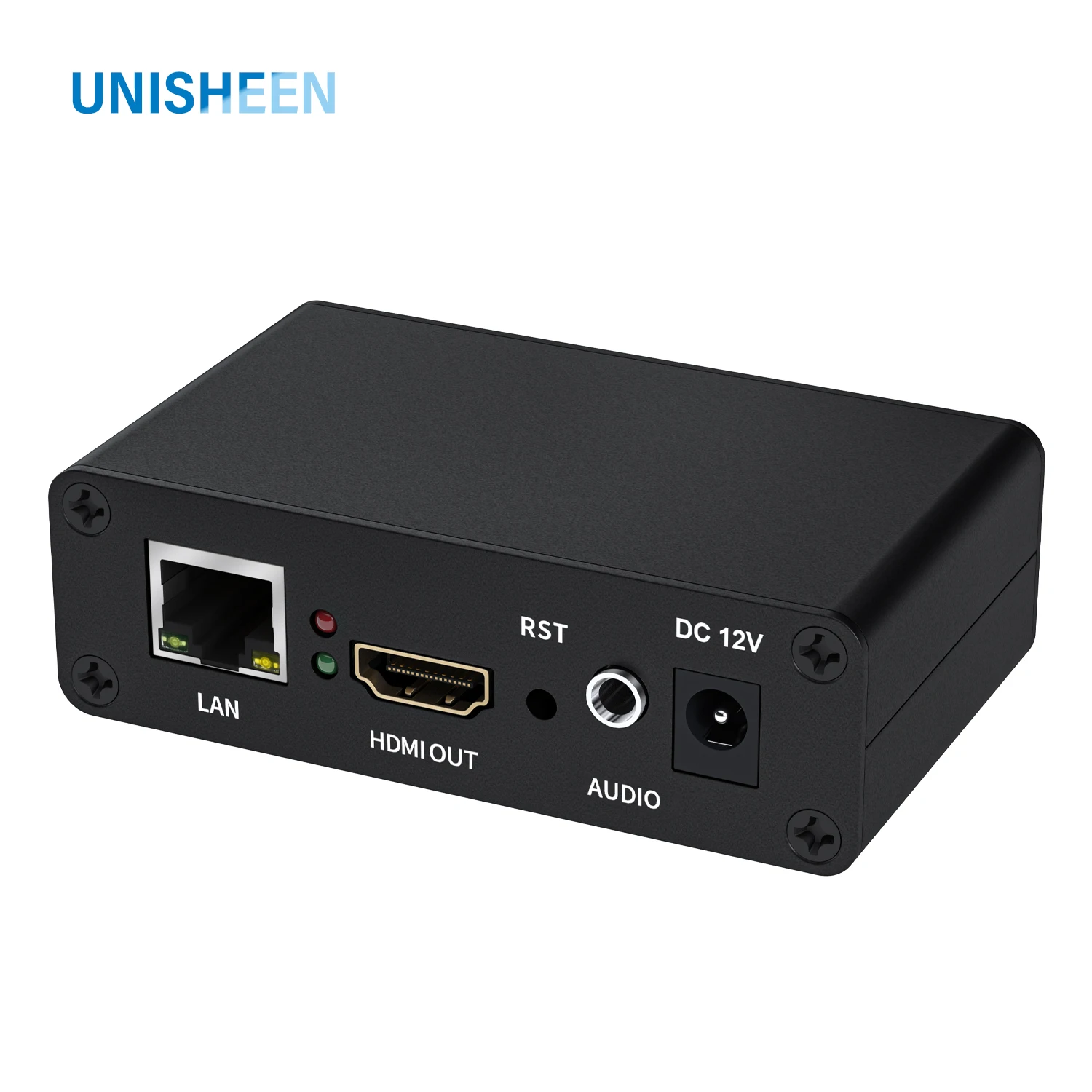 UNISHEEN JM1000 USB Flash Disk Player IP to HDMI Video Decoder H.265 H.264 RTSP SRT RTSP Rtmp Low Cost Stream
UNISHEEN JM1000 USB Flash Disk Player IP to HDMI Video Decoder H.265 H.264 RTSP SRT RTSP Rtmp Low Cost Stream