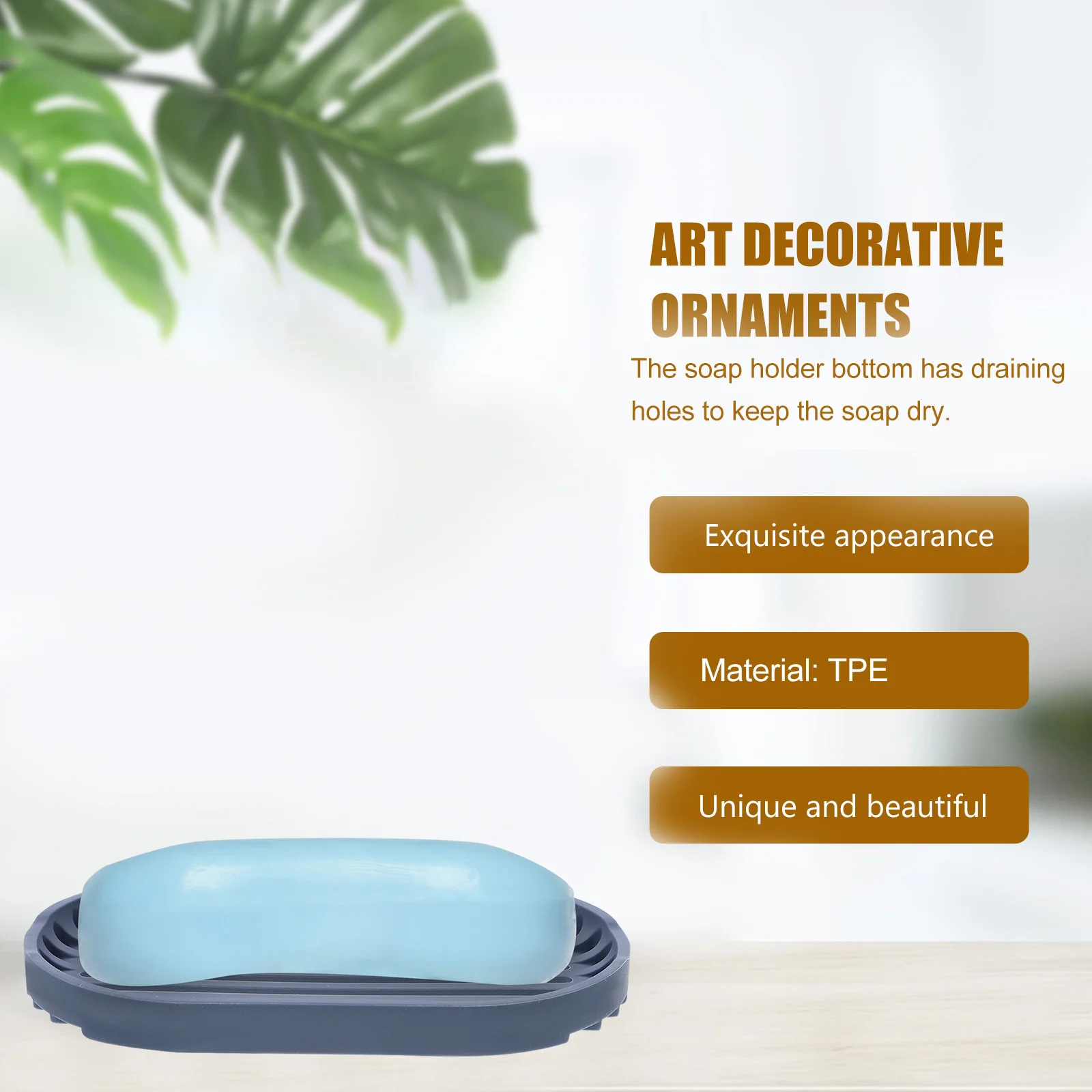 4 Pcs Soap Box Tray TPE Dish Tabletop Holder Bathroom Kitchen Drain Rack Draining
4 Pcs Soap Box Tray TPE Dish Tabletop Holder Bathroom Kitchen Drain Rack Draining