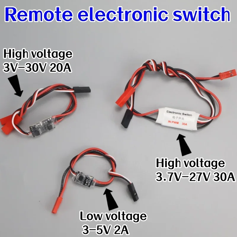 2-30A High Current Remote Control Electronic Switch for RC Drone Water Pump 3-30V Aerial Model Protection PWM Signal Controller
2-30A High Current Remote Control Electronic Switch for RC Drone Water Pump 3-30V Aerial Model Protection PWM Signal Controller