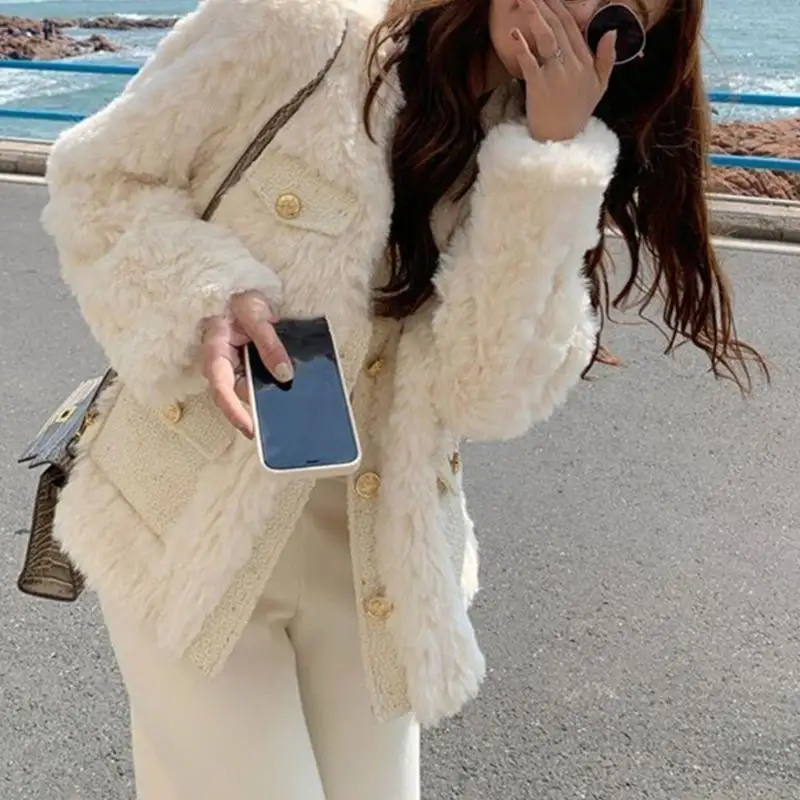 31BF Женское винтажное лоскутное пальто из овечьей шерсти с длинным рукавом и плюшевыми куртками на пуговицах
31BF Женское винтажное лоскутное пальто из овечьей шерсти с длинным рукавом и плюшевыми куртками на пуговицах