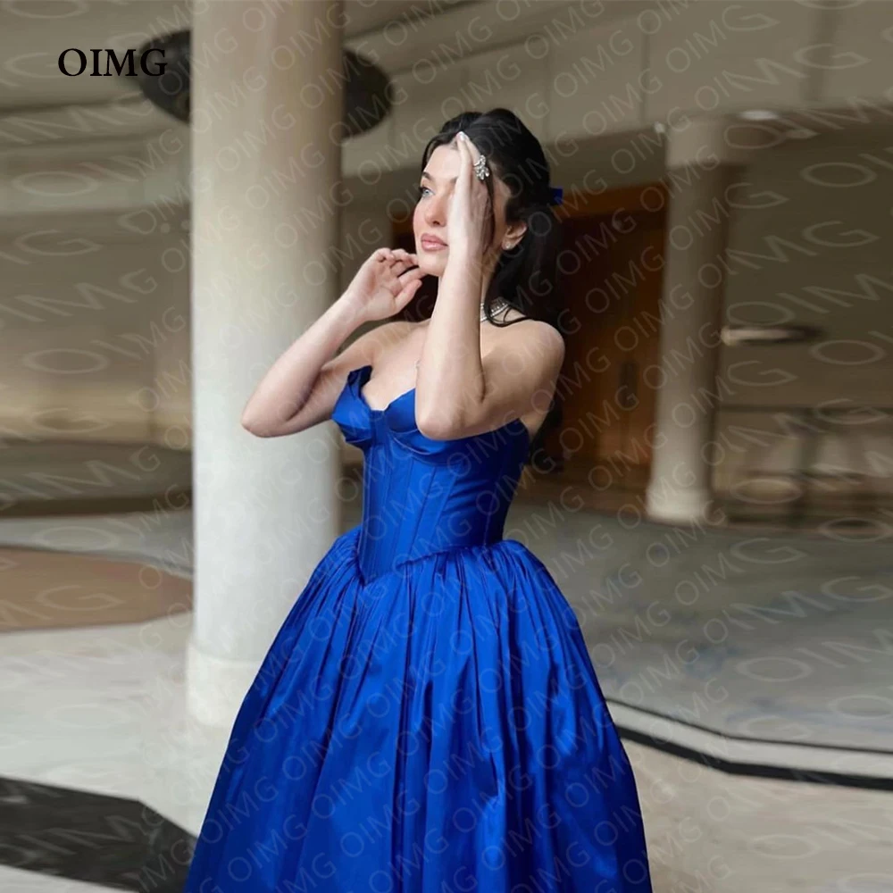 OIMG Classic Blue Long Sweetheart Party Dresses Sleeveless A Line Custom Size Evening Gowns Night Club Dress Robe de soiree
OIMG Classic Blue Long Sweetheart Party Dresses Sleeveless A Line Custom Size Evening Gowns Night Club Dress Robe de soiree