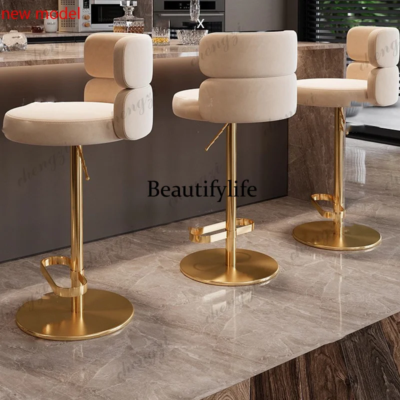 Swivel Accent Barstools High Living Room Designer Design Adjustable Gray Barstools Metal Comfortable Banqueta Bar FurnitureA178
Swivel Accent Barstools High Living Room Designer Design Adjustable Gray Barstools Metal Comfortable Banqueta Bar FurnitureA178