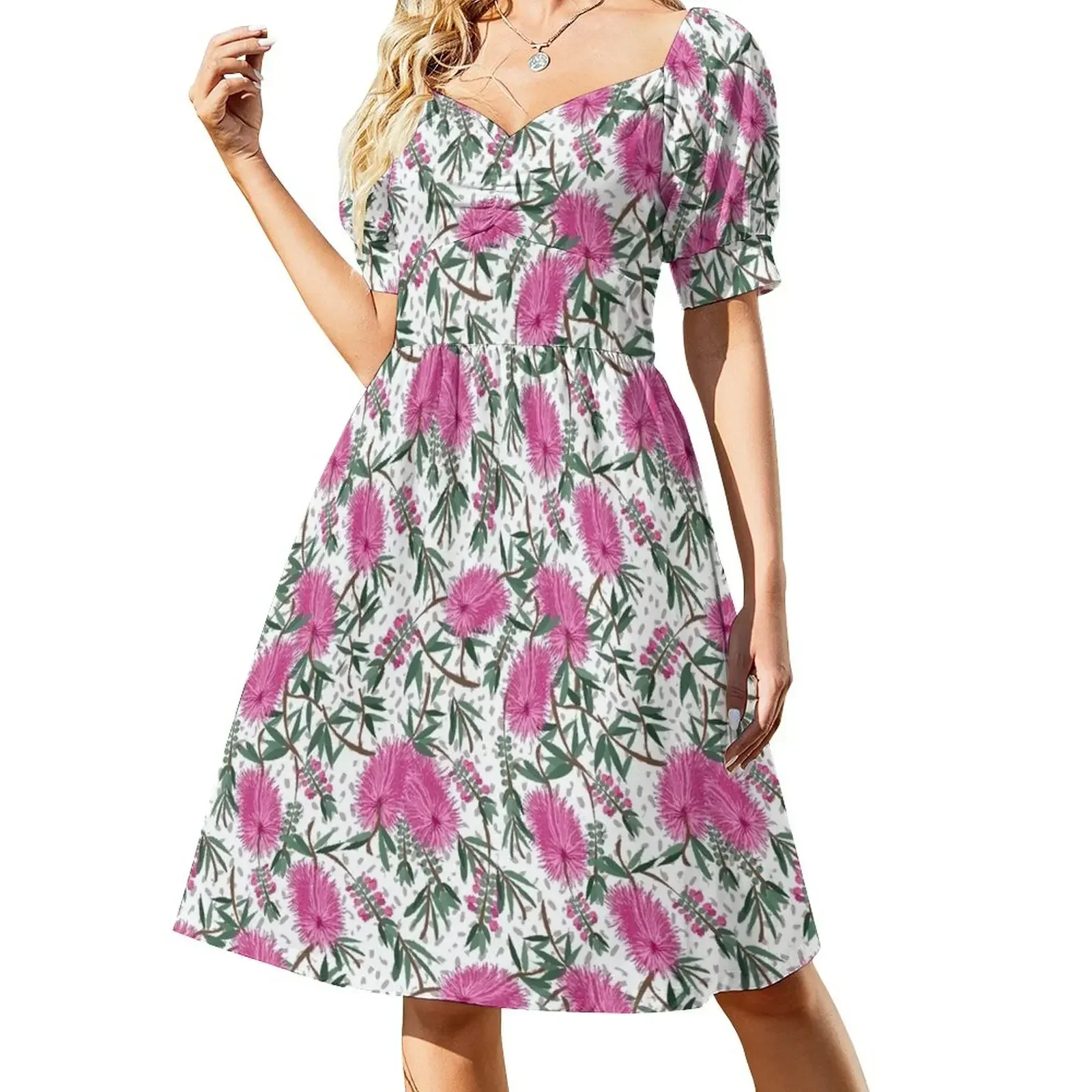 Australian Native Bottlebrush pattern Short-Sleeved Dress dress for women party dresses women Dress
Australian Native Bottlebrush pattern Short-Sleeved Dress dress for women party dresses women Dress