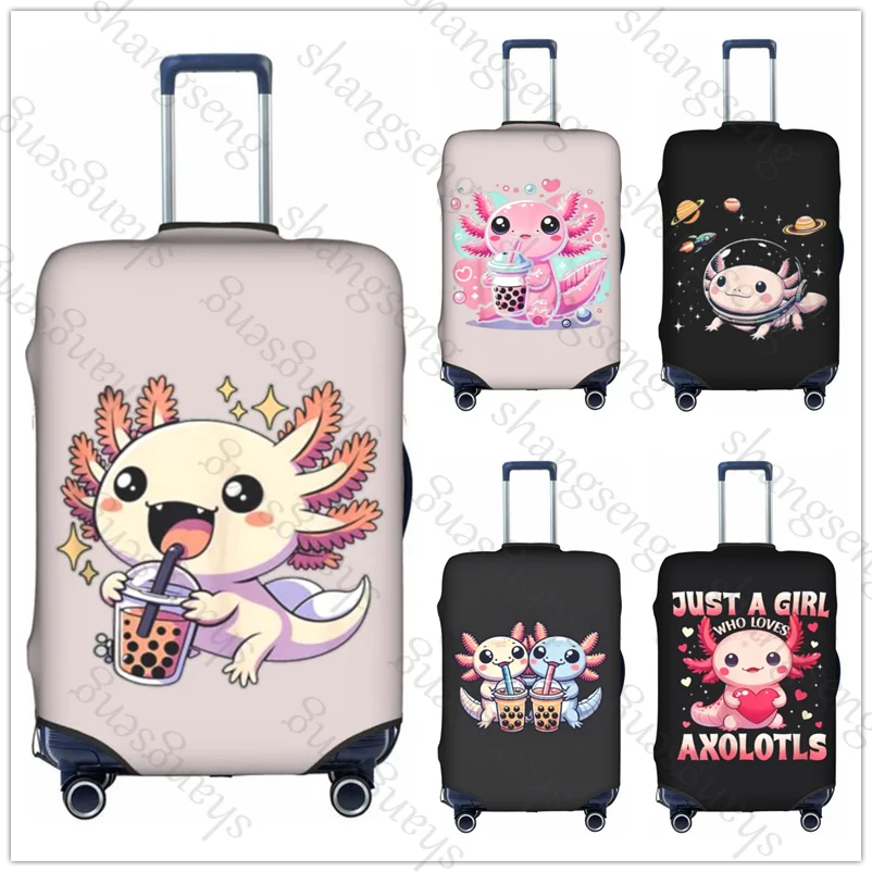 Kawaii Cartoon Axolotl Fish Travel suitcase protective case, suitcase cover, elastic protection, washable Luggage cover 18-32 in
Kawaii Cartoon Axolotl Fish Travel suitcase protective case, suitcase cover, elastic protection, washable Luggage cover 18-32 in