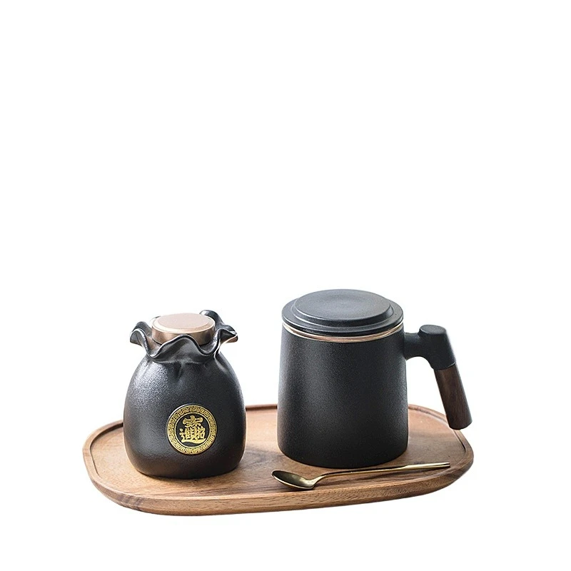 Lucky bag office cup set ceramic tea separation teacup personalized creative business gift tea can set
Lucky bag office cup set ceramic tea separation teacup personalized creative business gift tea can set