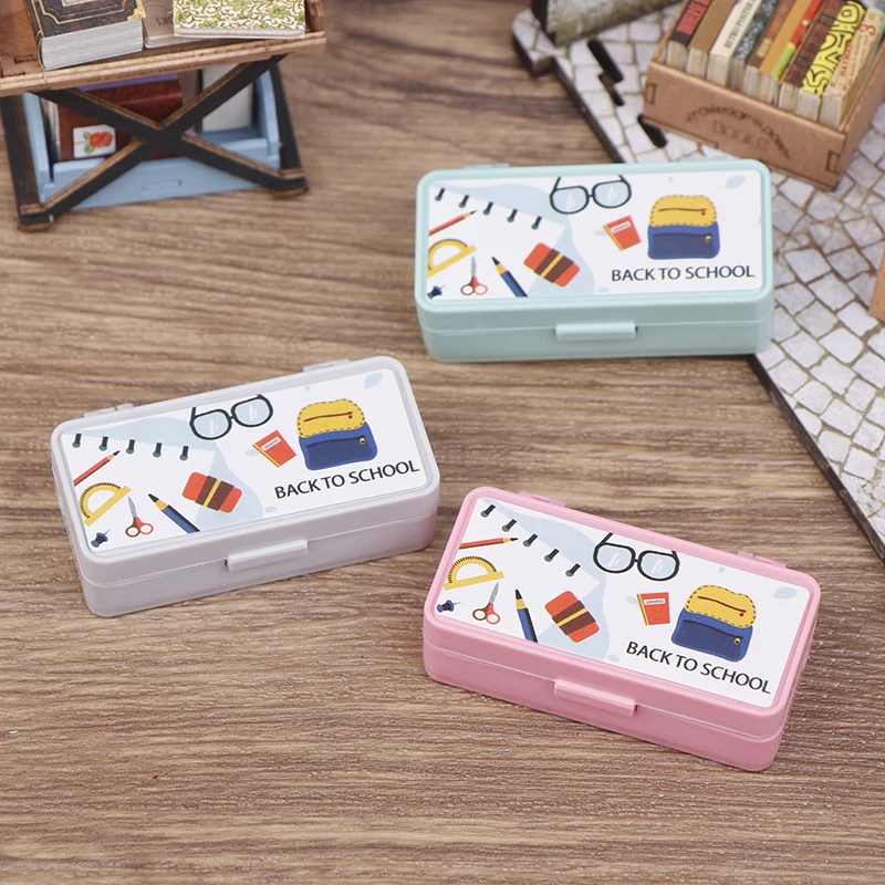 Dollhouse Miniature Stationery Pencil Case School Stationery Box Desk Ornaments Model Toys For Doll House Accessories
Dollhouse Miniature Stationery Pencil Case School Stationery Box Desk Ornaments Model Toys For Doll House Accessories