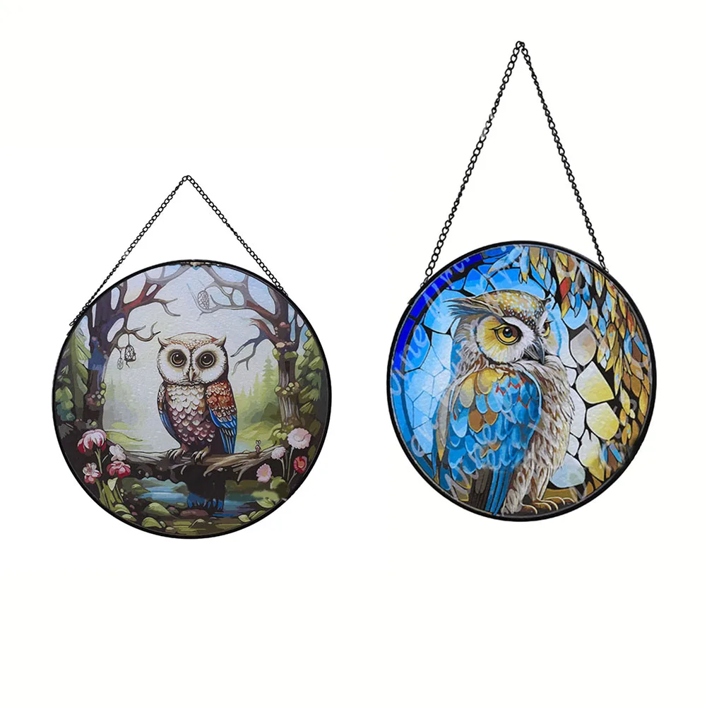 Acrylic Owl Casement Hang Dragonfly Stained Glass Hang Pendant Diamond Embroidery Drawing Hanging Ornament
Acrylic Owl Casement Hang Dragonfly Stained Glass Hang Pendant Diamond Embroidery Drawing Hanging Ornament