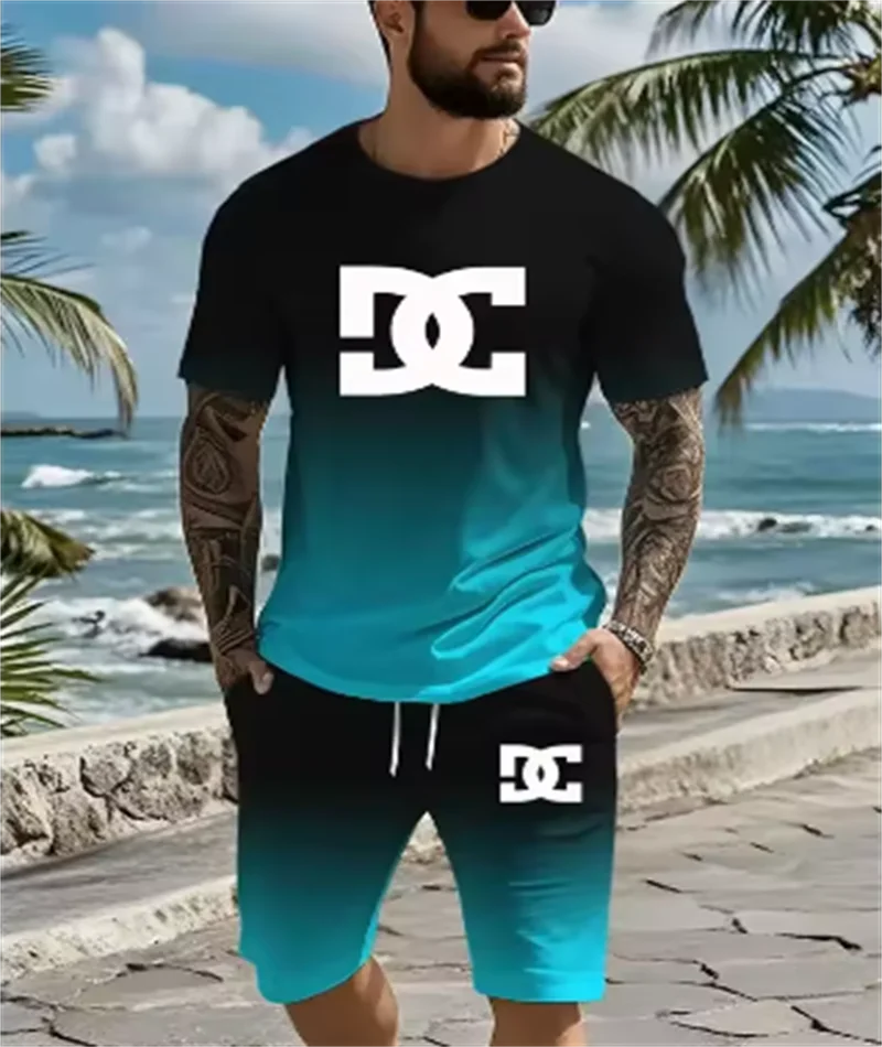 2025 Summer casual men's set 3d T-shirt + Shorts two-piece comfortable and breathable men's top printed T-shirt set
2025 Summer casual men's set 3d T-shirt + Shorts two-piece comfortable and breathable men's top printed T-shirt set