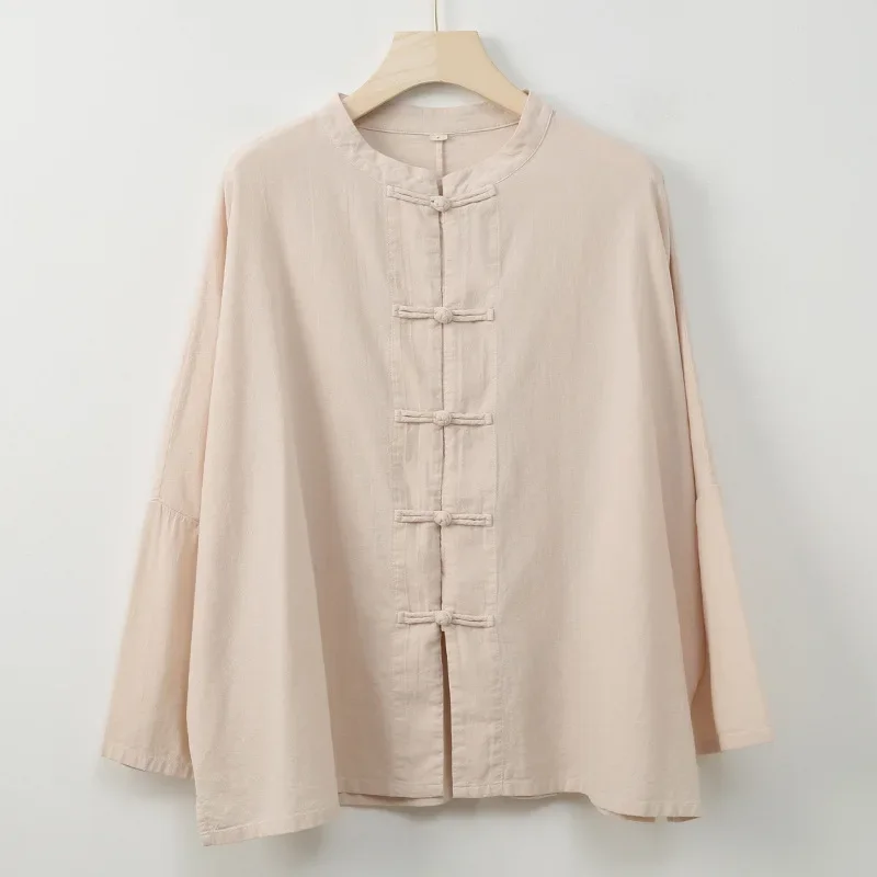 Chinese Style Cotton Mandarin Jacket Women Kung Fu Shirt Oversize Traditional Tops
Chinese Style Cotton Mandarin Jacket Women Kung Fu Shirt Oversize Traditional Tops