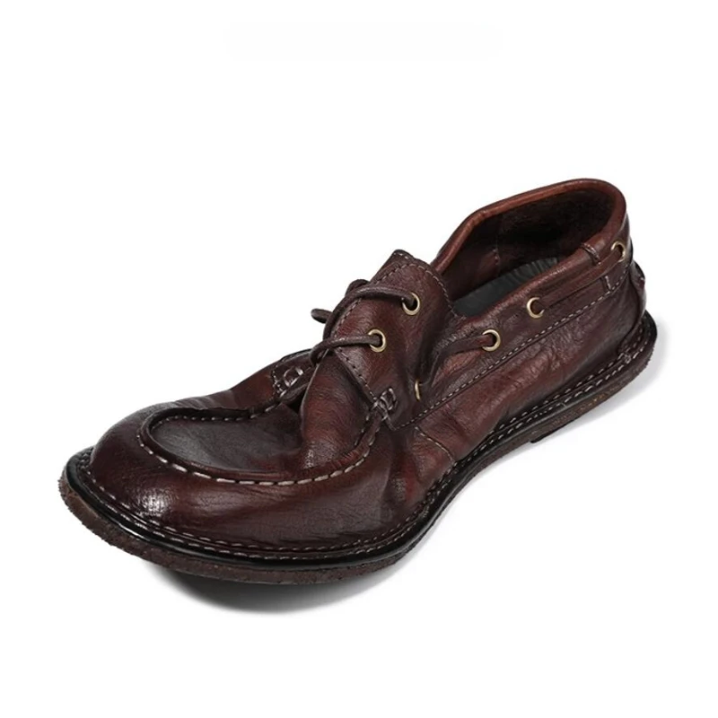 British Style Handmade Horsehide Derby Shoes Men Genuine Leather Soft Sole Lace-up Casual Shoes Business Daily Commute Shoes
British Style Handmade Horsehide Derby Shoes Men Genuine Leather Soft Sole Lace-up Casual Shoes Business Daily Commute Shoes