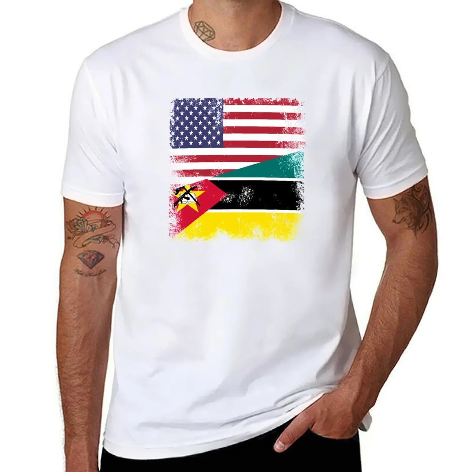 Half Mozambican Flag Design Vintage Mozambique USA Gift T-Shirt t shirts for man cotton soft man t shirts graphic T-Shirt
Half Mozambican Flag Design Vintage Mozambique USA Gift T-Shirt t shirts for man cotton soft man t shirts graphic T-Shirt