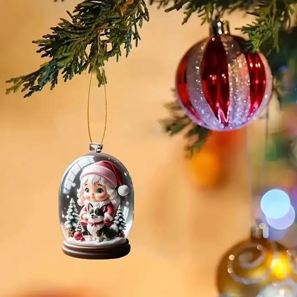 Traditional Holiday Ornament Cartoon Christmas Girl Dog Acrylic Ornament for Tree Decoration Festive Hanging Pendant for Mantel
Traditional Holiday Ornament Cartoon Christmas Girl Dog Acrylic Ornament for Tree Decoration Festive Hanging Pendant for Mantel