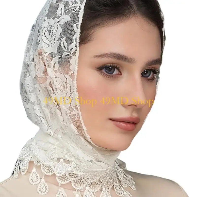 49MD Elegant Lace Mantilla Veils Church Head Scarf Bridal Veils for Catholic Weddings
49MD Elegant Lace Mantilla Veils Church Head Scarf Bridal Veils for Catholic Weddings