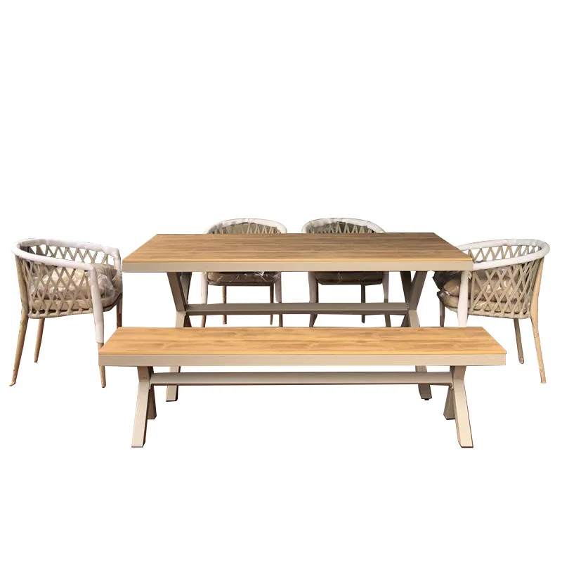 Outdoor tables and chairs courtyard preservative wood villa garden open-air cafe waterproof leisure
Outdoor tables and chairs courtyard preservative wood villa garden open-air cafe waterproof leisure